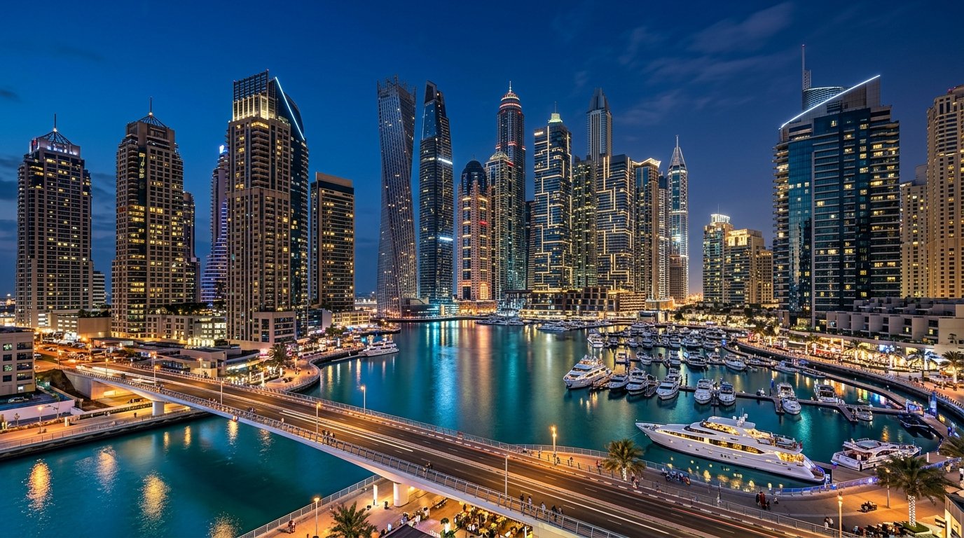 Dubai Marina Skyline & Waterfront