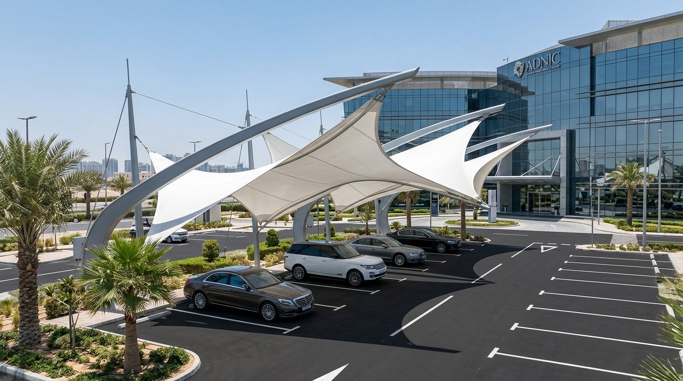 Roads, Pavements and Car Parking Shades